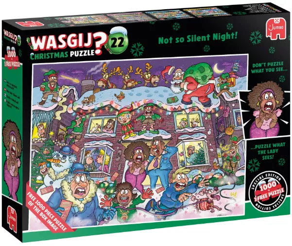 6 Juni 2026 | Wasgij Christmas 22 | Niet zo’n stille nacht! | 2x 1.000 stukjes