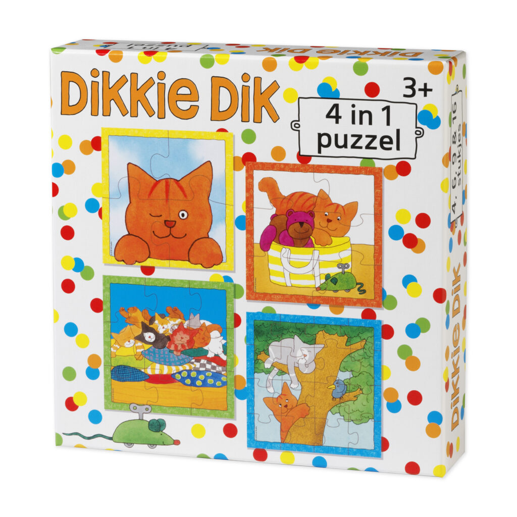 Dikkie dik 4-1 Puzzel | 4- 6- 9- en 16 stukjes