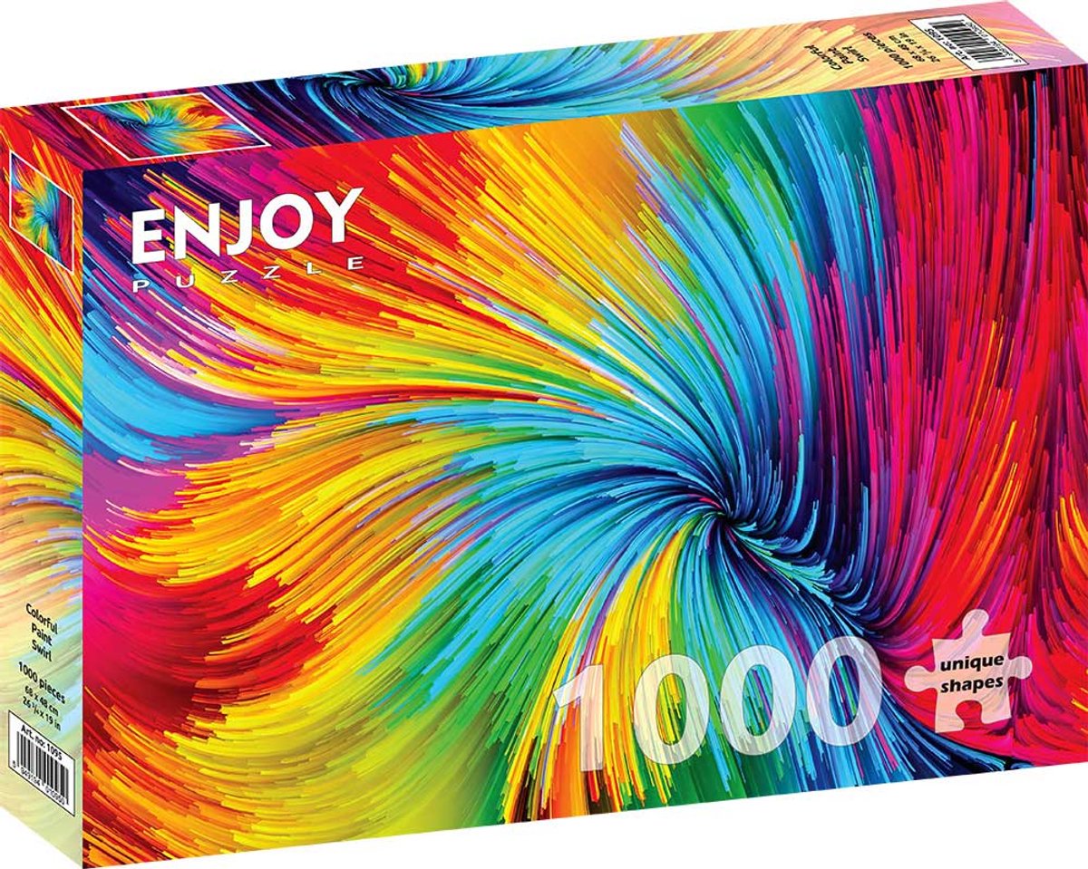 Enjoy Puzzle legpuzzel Paint Swirl | 1.000 stukjes kleurrijk puzzelplezier.