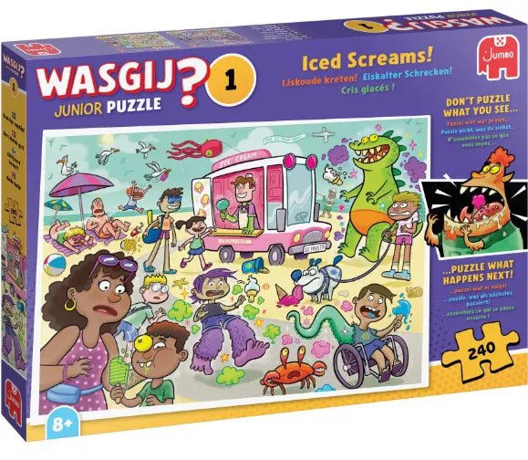 Wasgij Junior 1 | puzzel IJskoude kreten  | 240 stukjes