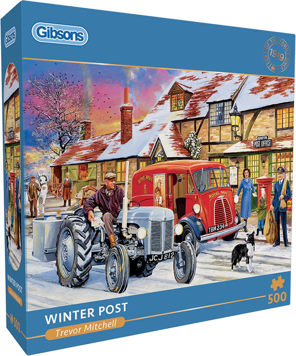 Winter Post (door Trevor Mitchell)  – Gibsons puzzels – 500 stukjes